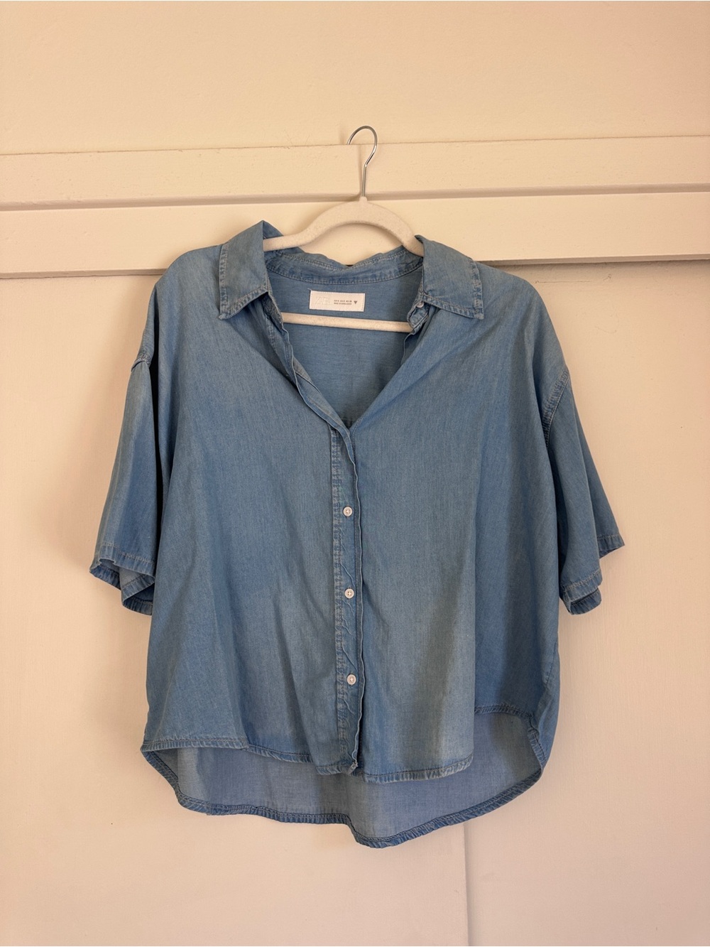 Zara Light Blue Denim Shirt